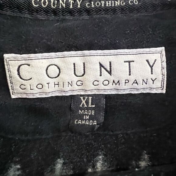 90’s County Clothing Company Black Red Boho Southwest Aztec Jacket - Picture 3 of 8